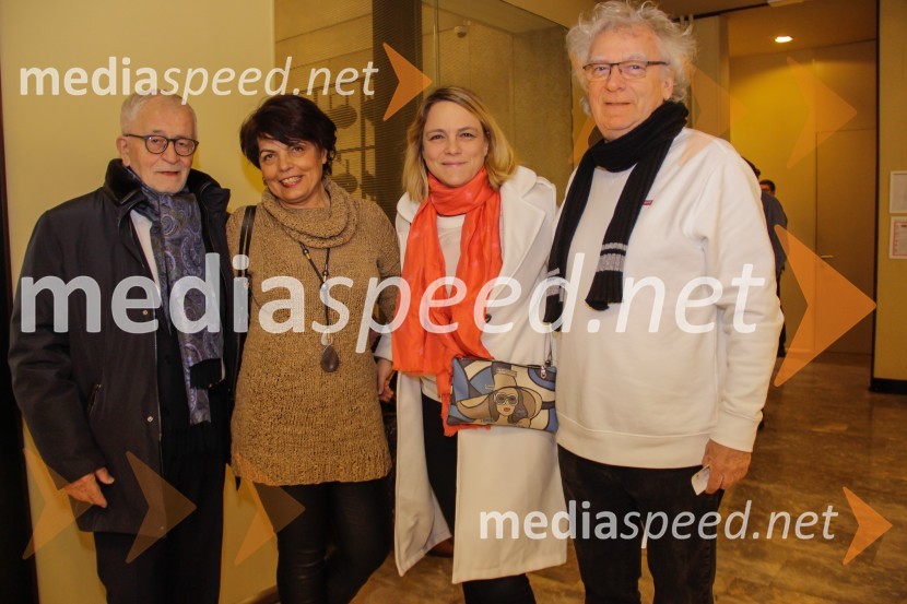 dr. Peter  Čeferin, pravnik, pisatelj;  Janja Koren, novinarka;  ... ;  Mile CrnovićNora, premiera v MGL Ljubljana