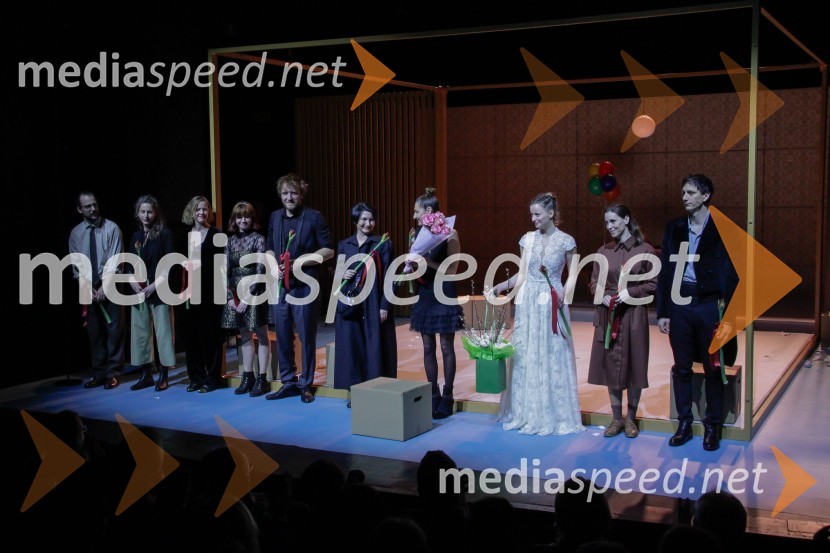  Jernej Gašperin, igralec;  Urša Vidic, scenografinja;  Tina Bonča, kostumografinja;  Manca Lipoglavšek, asistentka dramaturginje;  Matej   Puc, igralec;  Petra Pogorevc, dramaturginja in urednica knjižnice MGL;  Nela Vitošević, režiserka, avtorica priredbe in glasbene opreme;  Ajda Smrekar, igralka;  Nina Rakovec, igralka, pevka;  Jurij Drevenšek, igralecNora, premiera v MGL Ljubljana