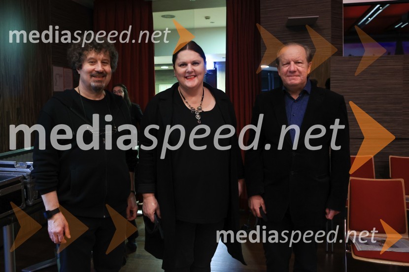  Damjan Gorenc, organizator projektov, Cankarjev dom;  Uršula Cetinski, generalna direktorica, Cankarjev dom; dr. Tomislav Vignjević, višji znanstveni sodelavec, ZRS KoperLiterature sveta Fabula 2023, otvoritev festivala