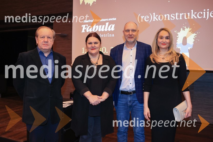 dr. Tomislav Vignjević, višji znanstveni sodelavec, ZRS Koper;  Uršula Cetinski, generalna direktorica, Cankarjev dom;  Mitja Čander, direktor, založba Beletrina;  Maja Čander, direktorica, zavod Kreativna bazaLiterature sveta Fabula 2023, otvoritev festivala