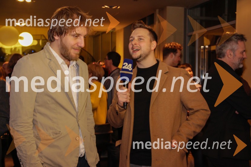  Matej   Puc, igralec;  Alen Podlesnik, moderator, novinar POP TVNora, premiera v MGL Ljubljana