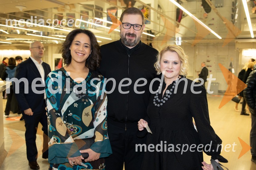  Juliana Gräfin Széchenyi, Smythe s.p.;  Tomo Peršuh, direktor, Slovenski mladinski orkester;  Nina Stankovič, predstavnica za odnose z javnostmiSlovenka leta 2023 je igralka Milena Zupančič