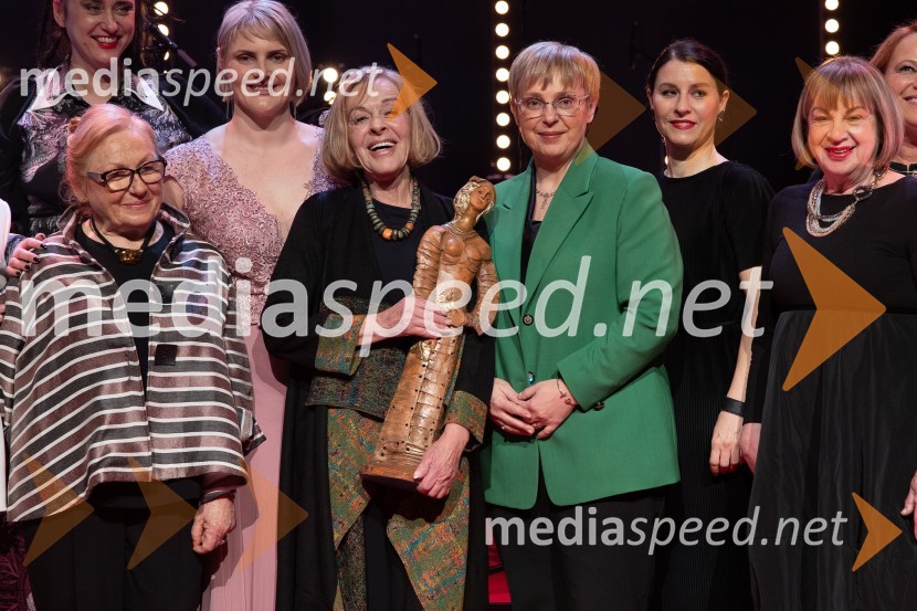  Milena  Zupančič, igralka; dr. Nataša Pirc Musar, predsednica Republike SlovenijeSlovenka leta 2023 je igralka Milena Zupančič