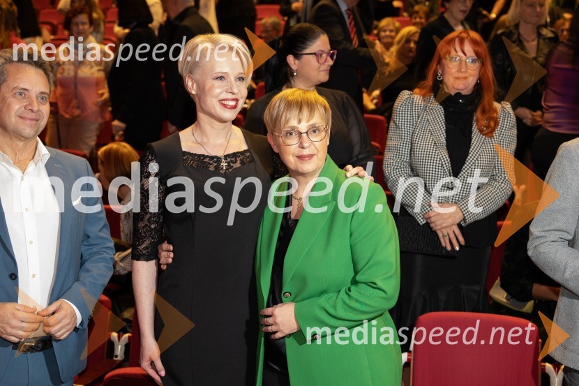 mag. Urška Klakočar Zupančič, predsednica Državnega zbora RS, podpredsednica, Gibanje Svoboda; dr. Nataša Pirc Musar, predsednica Republike SlovenijeSlovenka leta 2023 je igralka Milena Zupančič