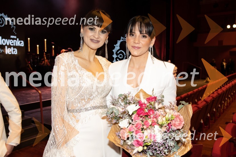  Nina Osenar Kontrec, pevka, voditeljica, model;  Gloria Kotnik, deskarka na snegu Slovenka leta 2023 je igralka Milena Zupančič