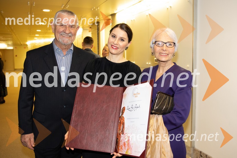  Albin Ploj, odvetnik;  Živa Ploj Peršuh, dirigentka;  Ivanka Mulec Ploj, predsednica Glasbene matice LjubljanaSlovenka leta 2023 je igralka Milena Zupančič