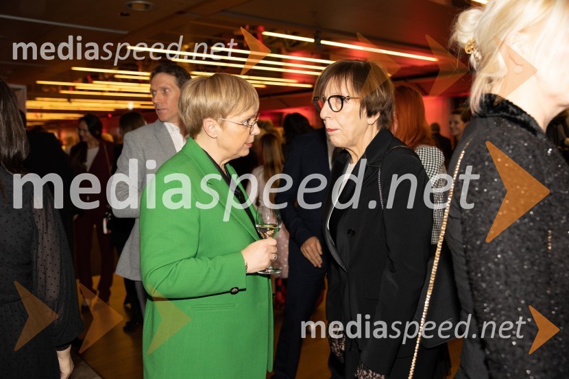 dr. Nataša Pirc Musar, predsednica Republike Slovenije;  Viktorija Potočnik, nekdanja županja LjubljaneSlovenka leta 2023 je igralka Milena Zupančič