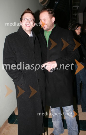 Peter Januš, pevec in Marko Matjaž, frizerSRF - Slovensi radijski festival 2005