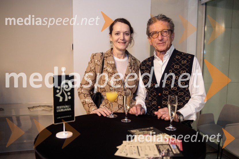 dr. Mateja Gaber, germanistka; Dr. Brane Gaber, pediater1. Finalni večer Mednarodnega klavirskega tekmovanja Festivala Ljubljana