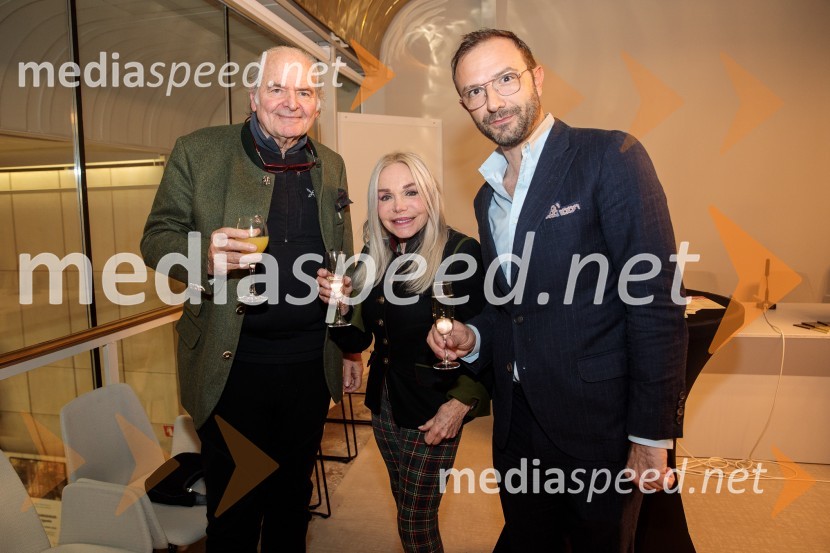  Gabriele Massarutto;  Maria Giovanna Elmi, TV voditeljica;  Samir Nikocevic, pianist1. Finalni večer Mednarodnega klavirskega tekmovanja Festivala Ljubljana