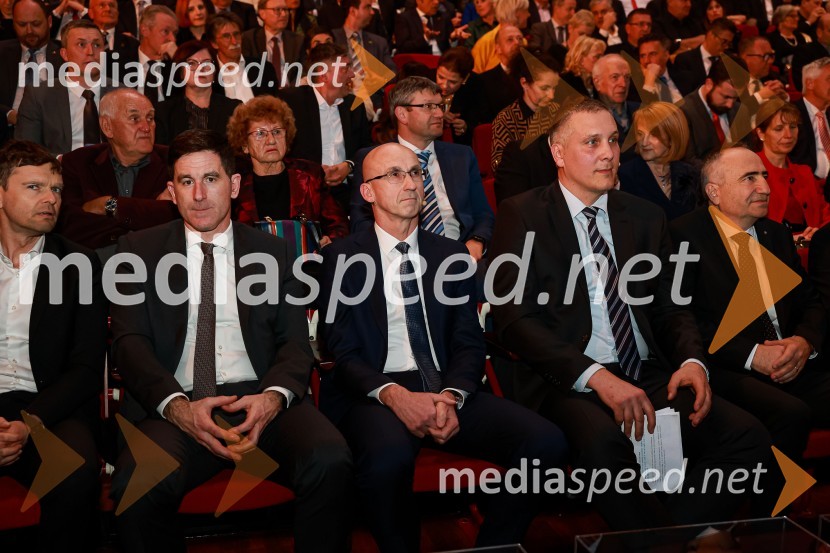  Tadej Čoroli, član Uprave, Zavarovalnica Triglav, d. d.; dr. Andrej Lešnjak, direktor, Q Techa d.o.o.;  Igor Zorko, ZZI d.o.o.55. podelitev Nagrad GZS za izjemne gospodarske in podjetniške dosežke