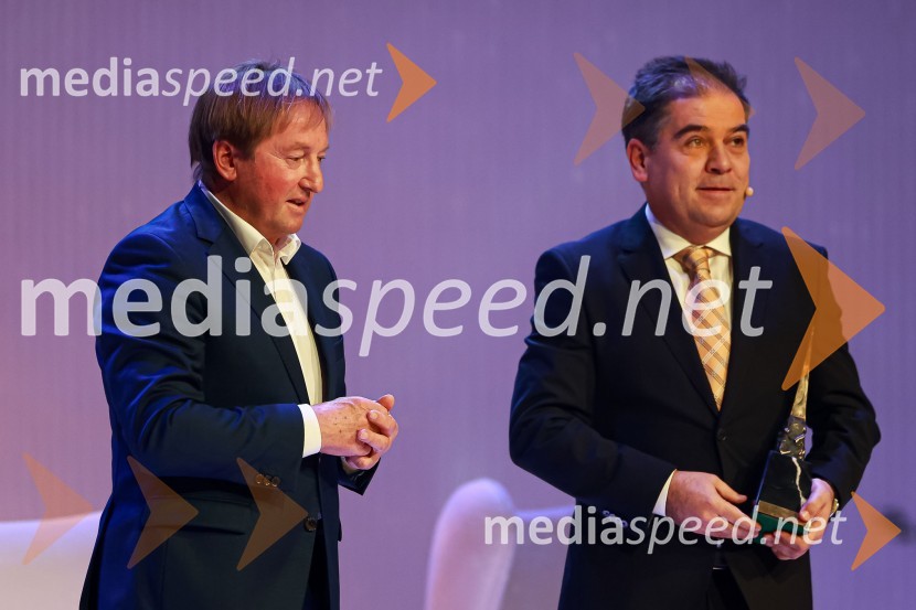  Bojan Križaj, nekdanji smučar;  Primož Mlačnik, direktor, KO-SI d.o.o55. podelitev Nagrad GZS za izjemne gospodarske in podjetniške dosežke