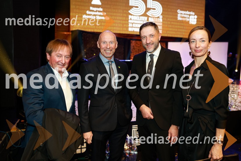  Bojan Križaj, nekdanji smučar;  Miran Stanovnik, motorist, nekdanji župan Občine Log - Dragomer, voditelj oddaje Survivor ;  Klemen Boštjančič, minister za finance; dr. Eva Boštjančič, vodja katedrov za psihologijo dela in organizacije, Filozofska fakulteta v Ljubljani55. podelitev Nagrad GZS za izjemne gospodarske in podjetniške dosežke