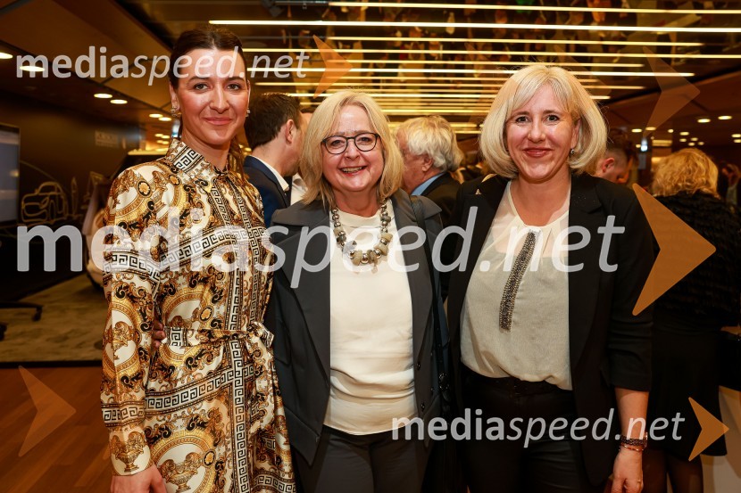  Tina Drolc, vodja korporativnega komuniciranja in prireditev, Slovensko-nemška gospodarska zbornica;  Dagmar von Bohnstein , predsednica upravnega odbora Slovensko-nemške gospodarske zbornice ;  Katja  Stadler, Direktorica Deslo – AHK, poslovne storitve d.o.o.55. podelitev Nagrad GZS za izjemne gospodarske in podjetniške dosežke