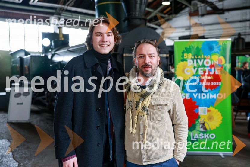  Kris  Guštin, Joker Out;  Aleksander Pešut - Shatzi, glasbenik58. festival Pivo in Cvetje, novinarska konferenca