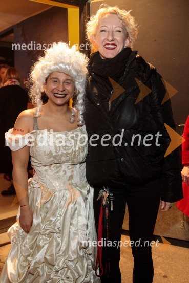  Lina Akif, igralka;  Nathalie Horvat, oblikovalka maskeSpolna vzgoja II: IGRE, premiera, Nova Pošta, SMG Ljubljana