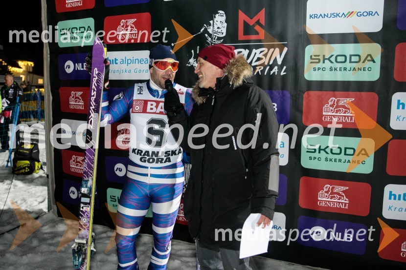  Uroš Zupan, direktor, Smučarska zveza Slovenije ;  Peter Poles, televizijski voditeljGrubin memorial 2023