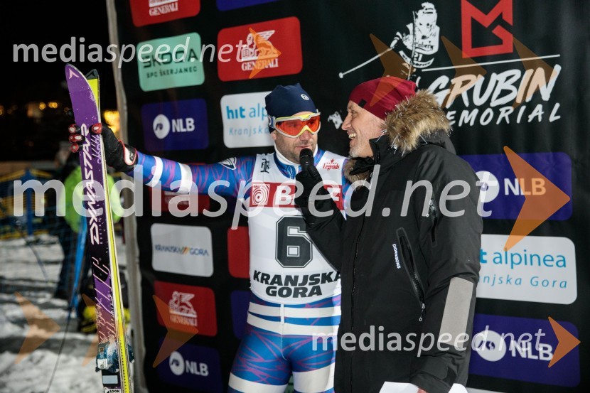  Uroš Zupan, direktor, Smučarska zveza Slovenije ;  Peter Poles, televizijski voditeljGrubin memorial 2023