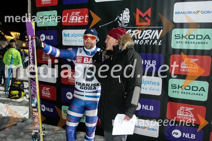  Uroš Zupan, direktor, Smučarska zveza Slovenije ;  Peter Poles, televizijski voditeljGrubin memorial 2023