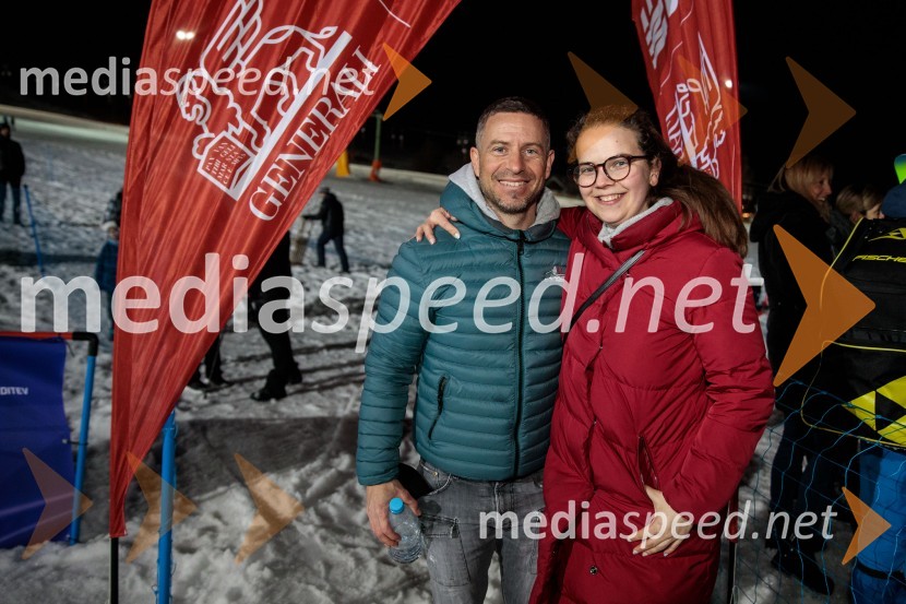  Rene  Mlekuž, nekdanji smučar, organizator Grubinega memoriala;  Sara Ašanin Gole, AVIGrubin memorial 2023