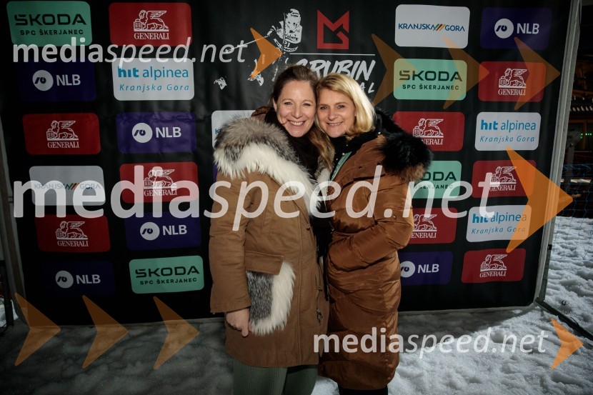  Urška Hrovat, nekdanja smučarka;  Alenka  Dovžan, nekdanja smučarkaGrubin memorial 2023