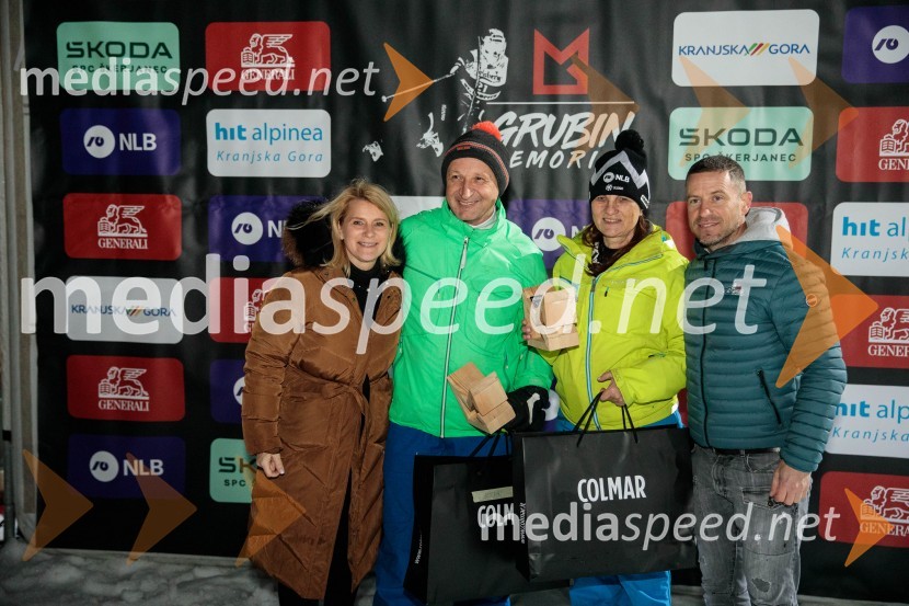  Alenka  Dovžan, nekdanja smučarka;  ... ;  ... ;  Rene  Mlekuž, nekdanji smučar, organizator Grubinega memorialaGrubin memorial 2023