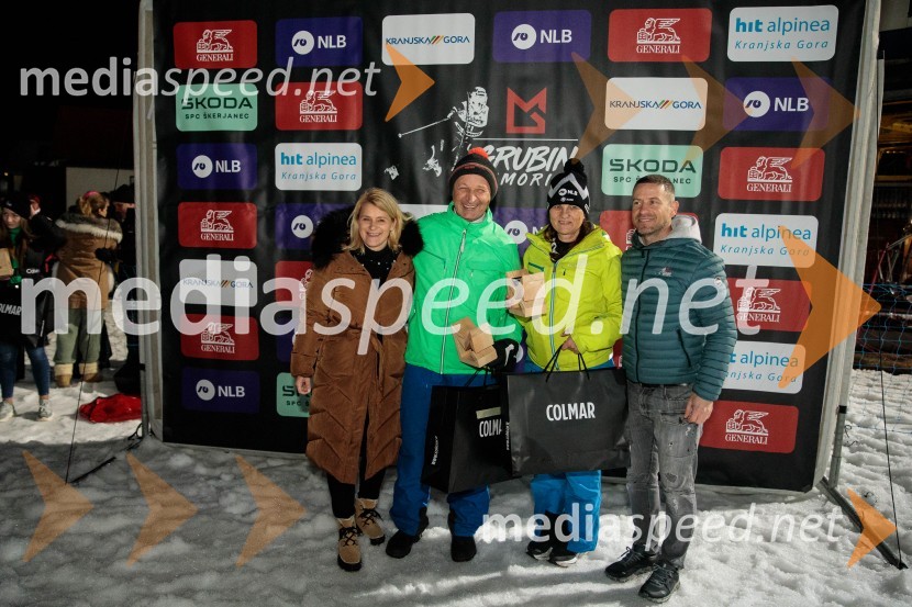  Alenka  Dovžan, nekdanja smučarka;  ... ;  ... ;  Rene  Mlekuž, nekdanji smučar, organizator Grubinega memorialaGrubin memorial 2023