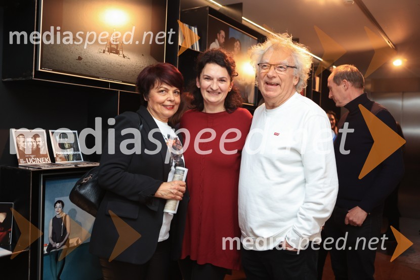  Janja Koren, novinarka;  Ema Peruš, vodja abonmajev SNG Drama Ljubljana;  Mile CrnovićGospa Dalloway, premiera, SNG Drama Ljubljana