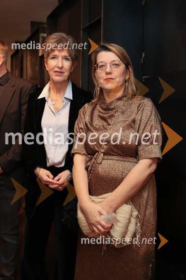  Vesna Jurca Tadel, ravnateljice SNG Drama Ljubljana; dr. Kaja Širok, direktorica, Muzej novejše zgodovine SlovenijeGospa Dalloway, premiera, SNG Drama Ljubljana