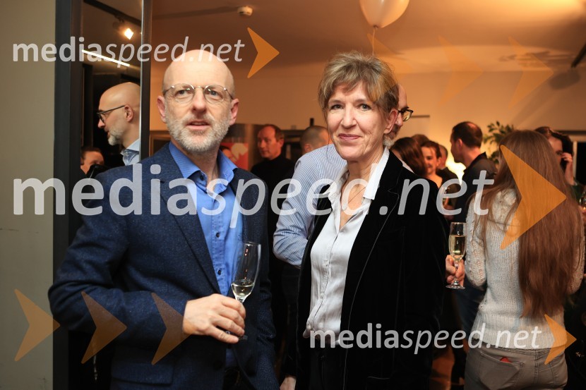  Boštjan Tadel;  Vesna Jurca Tadel, ravnateljice SNG Drama LjubljanaGospa Dalloway, premiera, SNG Drama Ljubljana