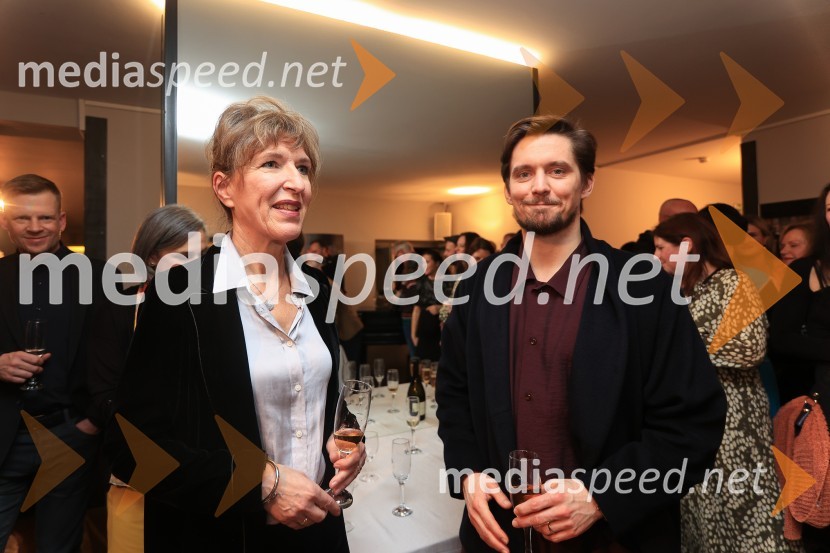  Vesna Jurca Tadel, ravnateljice SNG Drama Ljubljana;  Klemen Janežič, igralec Gospa Dalloway, premiera, SNG Drama Ljubljana