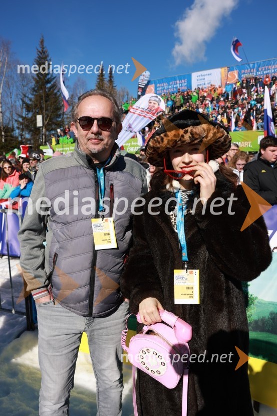  Jurij Završnik, namestnik odgovornega urednika časopisa EkipaSN;  Veronika Steiner, novinarka, Ekipa Sportske novosti62. Pokal Vitranc, sobota