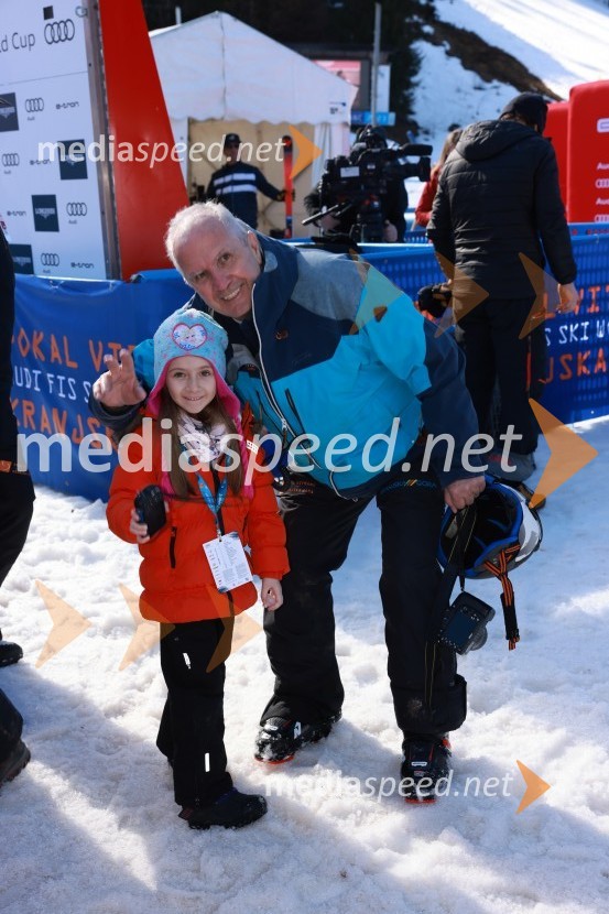  Maša Medven;  Srečko Medven, generalni sekretar pokala Vitranc62. Pokal Vitranc, sobota