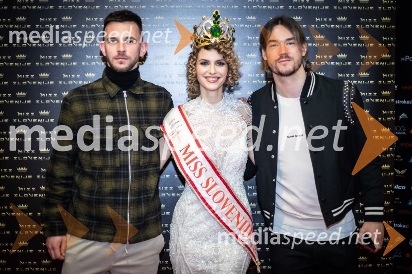  David Šajnovič;  Vida Milvojša, Miss Slovenije 2022;  ... Miss Slovenije 2023, polfinalni izbor