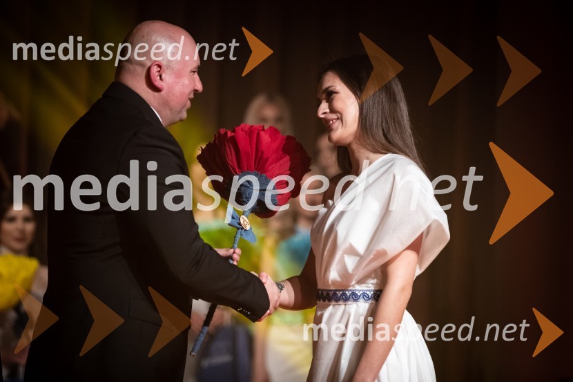  Gregor Žmak, župan, Občina Pesnica;  Aleksandra Matan, 15. Mlečna kraljica Zelene Doline Slovenije, finalistka Miss Slovenije 2023 Miss Slovenije 2023, polfinalni izbor