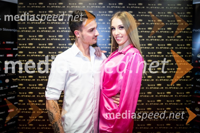  Julijan Kocbek;  Ava Domina, finalistka, Miss Slovenije 2023Miss Slovenije 2023, polfinalni izbor