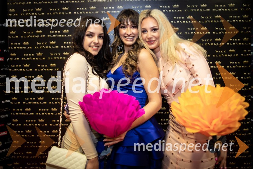  Irma Čuašević, finalistka, MIss Slovenije 2023;  Andjela Jakimovska, finalistka, Miss Slovenije 2023;  Naja Fridl, finalistka, Miss Slovenije 2023Miss Slovenije 2023, polfinalni izbor