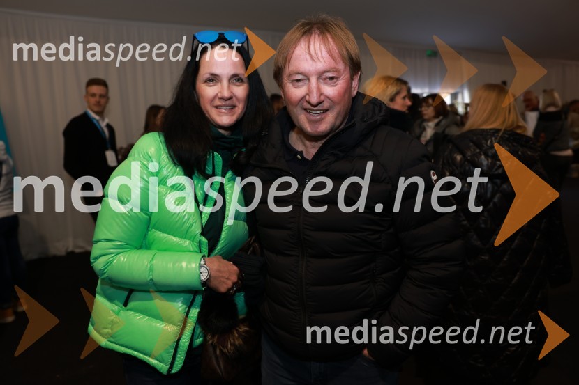  Špela Žle;  Bojan Križaj, nekdanji smučar62. Pokal Vitranc, sobota