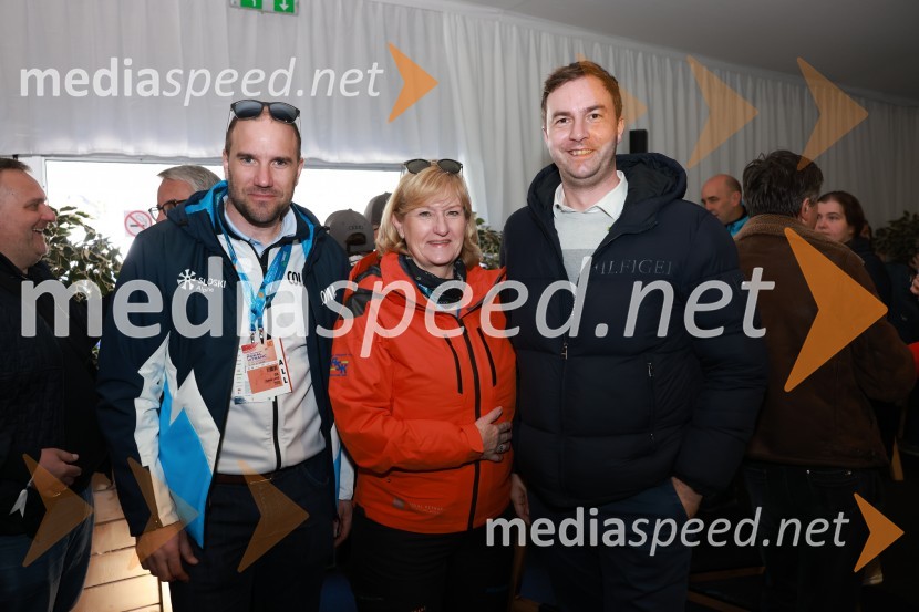  Uroš Zupan, direktor, Smučarska zveza Slovenije ;  Henrika Zupan, županja, Kranjska Gora;  Rok Capl, v.d. direktor, Spirit Slovenia62. Pokal Vitranc, sobota