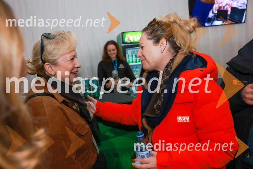  Sabrina Pečelin, vodja odnosov z javnostmi pri Porsche Slovenija d.o.o.;  Urška Hrovat, nekdanja smučarka62. Pokal Vitranc, sobota