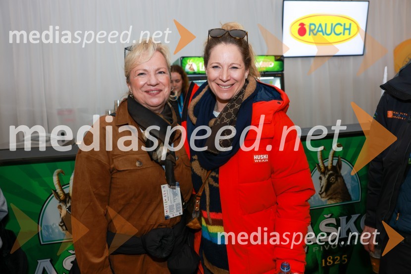  Sabrina Pečelin, vodja odnosov z javnostmi pri Porsche Slovenija d.o.o.;  Urška Hrovat, nekdanja smučarka62. Pokal Vitranc, sobota