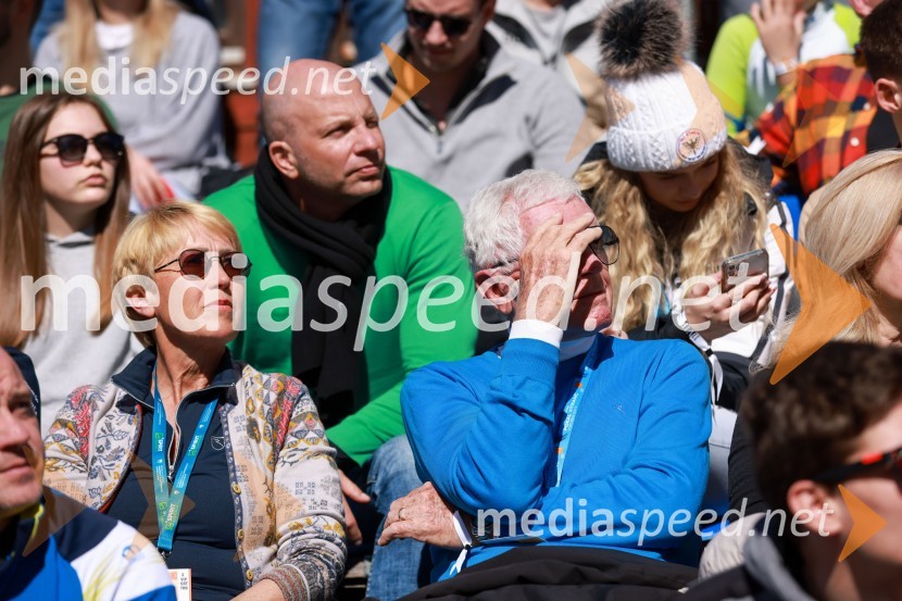  Alenka Vogrinec;  Tone Vogrinec, športni in smučarski funkcionar62. Pokal Vitranc, sobota