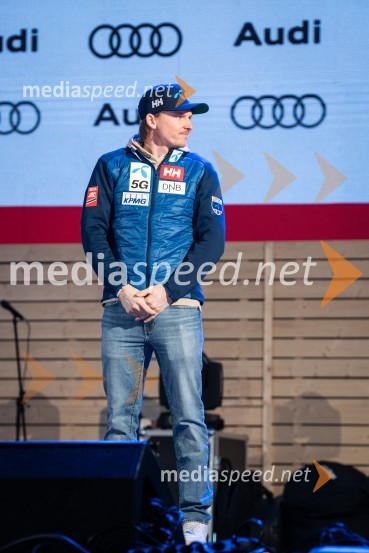  Henrik Kristoffersen, smučar (Norveška)Podelitev pokalov sobotnega veleslaloma in javni žreb, 62. Pokal Vitranc