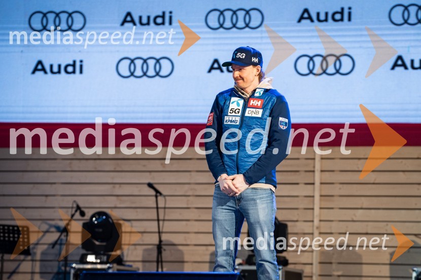  Henrik Kristoffersen, smučar (Norveška)Podelitev pokalov sobotnega veleslaloma in javni žreb, 62. Pokal Vitranc