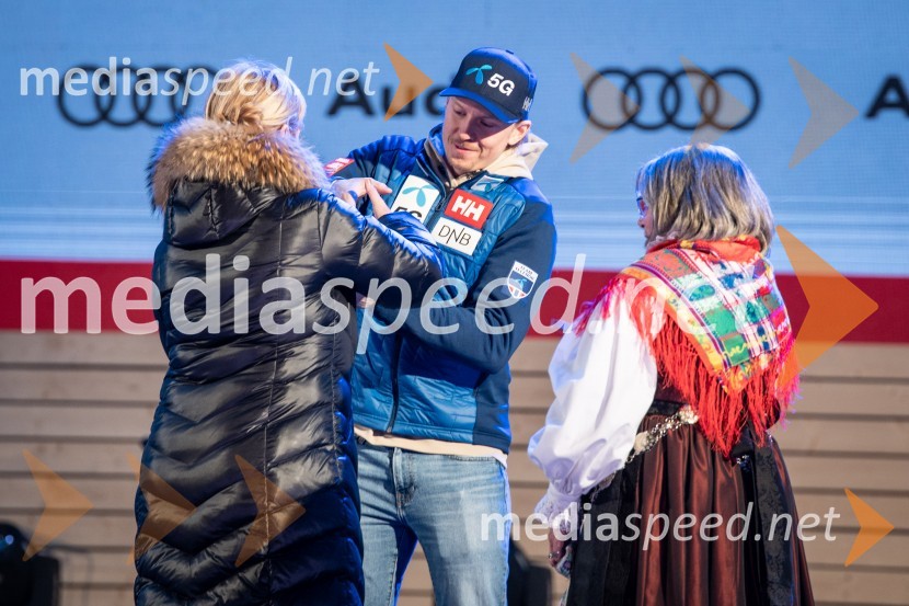  Henrik Kristoffersen, smučar (Norveška)Podelitev pokalov sobotnega veleslaloma in javni žreb, 62. Pokal Vitranc