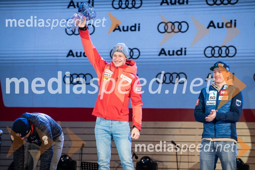  Marco Odermatt, smučar (Švica)Podelitev pokalov sobotnega veleslaloma in javni žreb, 62. Pokal Vitranc