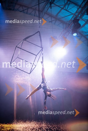  Tamia Šeme, cirkuška umetnicaPodelitev pokalov sobotnega veleslaloma in javni žreb, 62. Pokal Vitranc