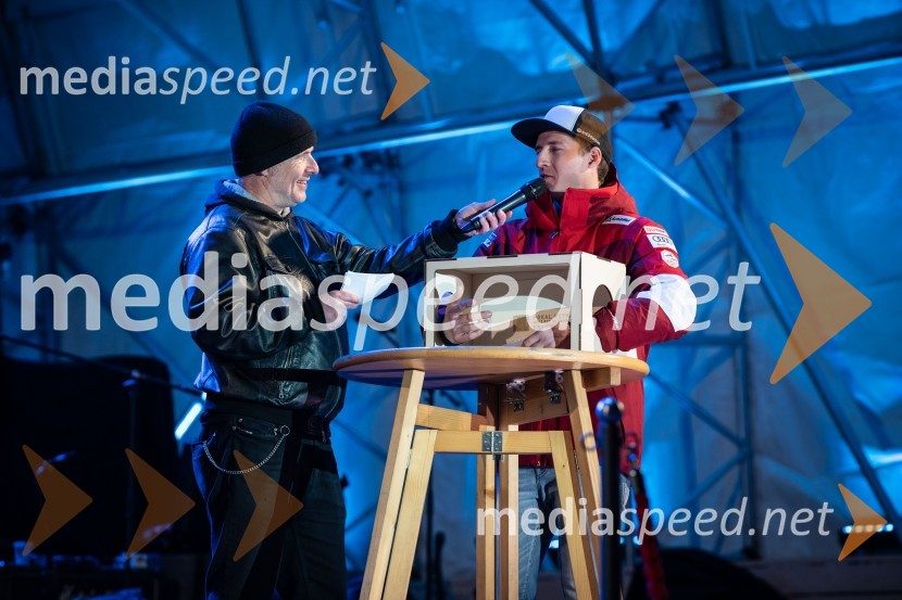 Podelitev pokalov sobotnega veleslaloma in javni žreb, 62. Pokal Vitranc