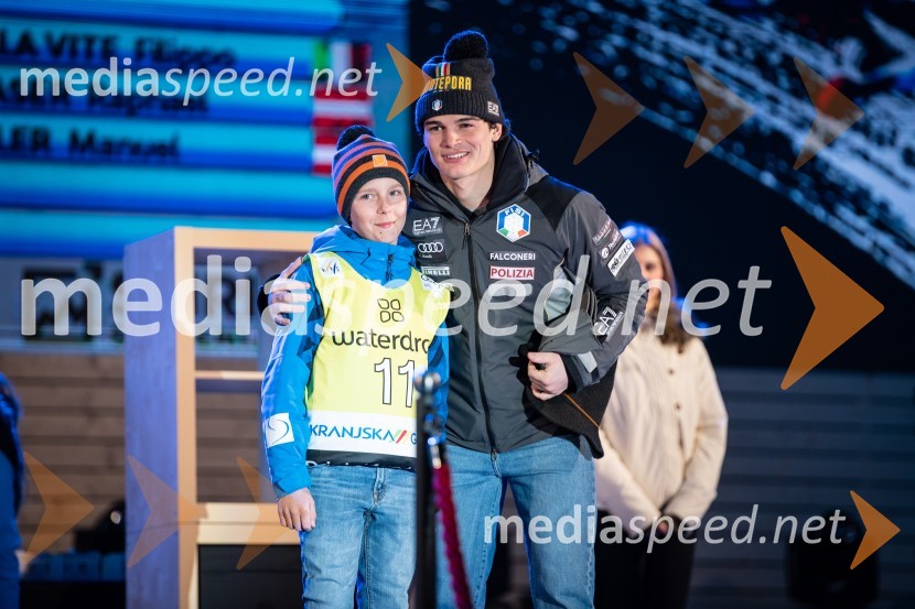  ... ;  Filippo Della Vite, smučar (Italija)Podelitev pokalov sobotnega veleslaloma in javni žreb, 62. Pokal Vitranc