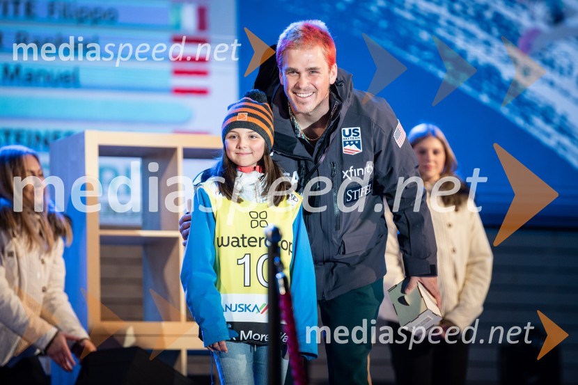  ... ;  River Radamus, smučar (ZDA)Podelitev pokalov sobotnega veleslaloma in javni žreb, 62. Pokal Vitranc